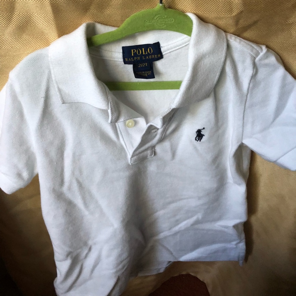 Ralph Lauren Boys 2T White Polo